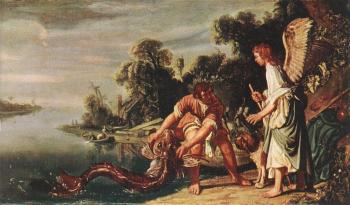 Pieter Lastman : The Angel and Tobias with the Fish